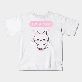 I'm A Cat! - Pink Kitty Kids T-Shirt